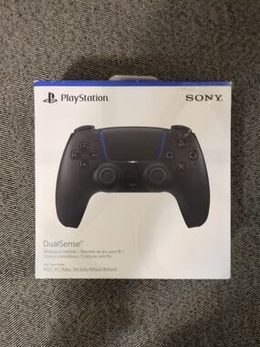 **Box Only** Ps5 Dualsense Wireless Controller Midnight Black Manual Included